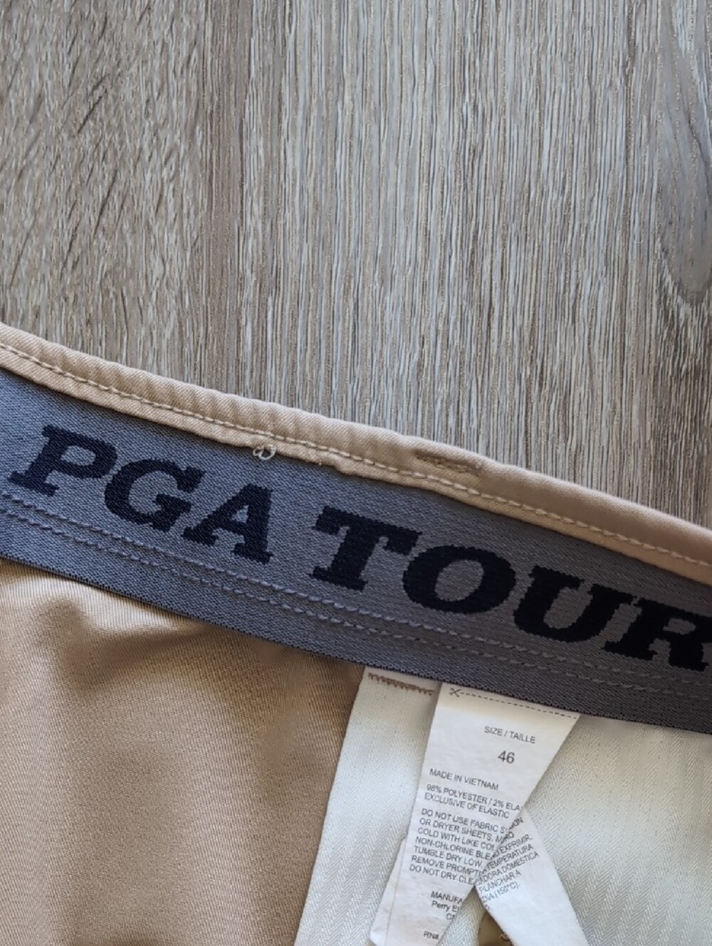 PGA Tour Khaki Performance Golf Shorts - Picture 2 of 5